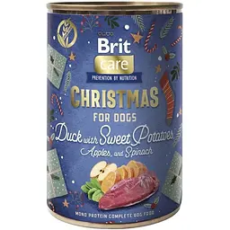 Вологий корм Brit Mono Protein Christmas для собак різдвяна вечеря качка 400 г