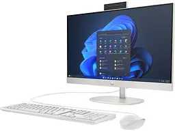 HP Комп'ютер персональний моноблок HP 240-G10 23.8" FHD IPS AG, Intel i5-1334U, 16GB, F512GB, UMA, WiFi, кл+м, 3р, DOS, білий - мініатюра 3
