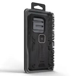 Чехол для Xiaomi Redmi Note 14 5G, Proover, черный, с подставкой и магнитом, противоударный, ударопрочный, бронированный, панель-накладка, защита всего корпуса, термополиуретан (TPU) + поликарбонат (PC), ArmorStandart (ARM85785) - мініатюра 3