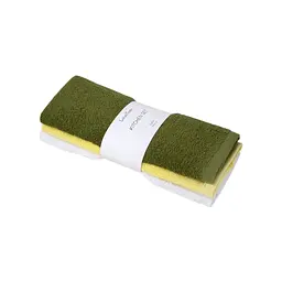 Набір рушників Lotus Home - Basic зелений/жовтий/білий 30x50 (3од.)