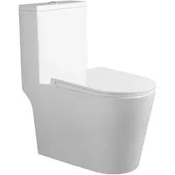 Унітаз моноблок підлоговий Mixxus Bevel-0406-T1 690x360x790mm, система змиву Tornado 1.0 MI6729, Білий