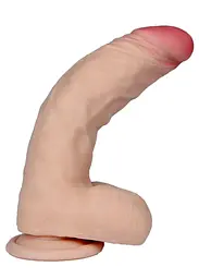 Фалоімітатор B - Series Real Posejdon-Loveclonex 7,5", 21 см (тілесний) - мініатюра 6