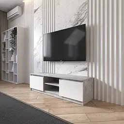 Тумба під телевізор Vays R-14, з відкритою нішею, ЛДСП, 140×40×40 см - для вітальні та спальні, під ТВ - мініатюра 9