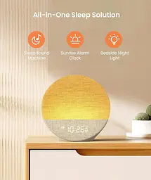 Світловий будильник Dreamegg Sunrise 1 з білим шумом і нічником - мініатюра 6