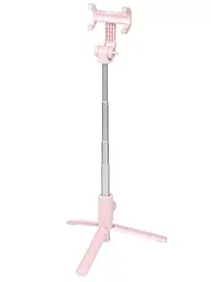 Монопод-трипод Baseus Lovely Uniaxial Bluetooth Folding Stand Selfie Stabilizer Pink - мініатюра 4