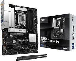 Материнська плата ASRock B860 ROCK WIFI 7 (B860 ROCK WIFI 7) (Socket 1851, Intel B860, ATX) - мініатюра 5