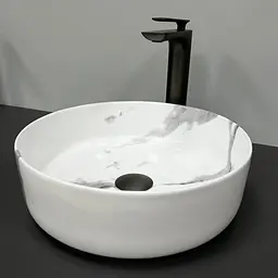 Умивальник VBI Prato marble nature накладний VBI-011404, Мармур - мініатюра 2