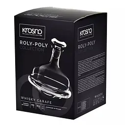 Графин для віскі Krosno Roly-Poly, скло, 750 мл (788524) - мініатюра 2