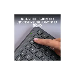 Клавіатура Logitech K950 Bluetooth/Wireless UA Graphite (920-012465) - мініатюра 8