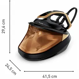 Праска-парогенератор Tefal Pro Express Vision 3000 Вт чорно-золота (GV9823E1) - мініатюра 3