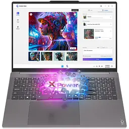 Ноутбук Lenovo Yoga Pro 9 16IAH10 Intel Core Ultra 7 255H до 5, 1 ГГц, 16 2, 8K, WQXGA+, OLED, 120 Гц, 32 ГБ LPDDR5x, 1 ТБ SSD, NVIDIA GeForce RTX 5070 8 ГБ GDDR7, Windows 11 Pro, Luna Grey - мініатюра 33