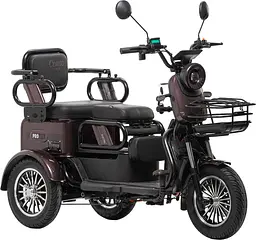 Триколісний Електроскутер Corso Protex MAX (1200W, 72V, 28Ah) Коричневий