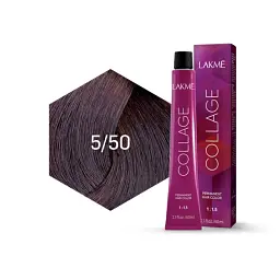 Перманентна фарба для волосся Lakme Collage Creme Hair Color відтінок 5/50 (махагон світло-коричневий) 60 мл - мініатюра 2