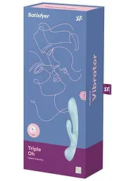 Вібратор-кролик Satisfyer Triple Oh Blue Satisfyer IG018225; SO7781 94169 - мініатюра 4