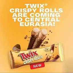 Вафельні трубочки Twix Chocolate & Caramel Crispy Rolls 22.5 г - мініатюра 5
