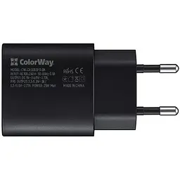 Зарядний пристрій ColorWay Power Delivery Port PPS Black (CW-CHS033PD-BK) - мініатюра 3