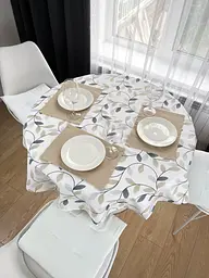 Водовідштовхувальна Скатертина Принт Ніжність 260х140 см (+ 5 серветок 30х40) - мініатюра 2