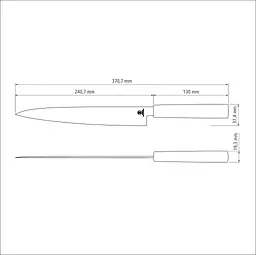 Ніж для суші Sushi Silver Yanagiba, 229 мм TRAMONTINA kuh0016886 - мініатюра 3