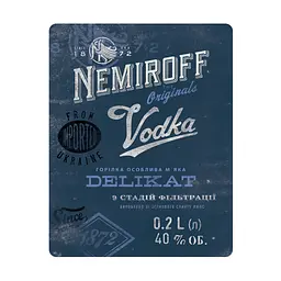 Горілка особлива Nemiroff Originals Делікат м'яка 40% 0.2 л - мініатюра 4