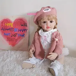 Реалістична Кукла Реборн 55 см повністю вінілова Doll Reborn Baby К0100307 - мініатюра 3