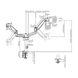 Кронштейн Gembird MA-DA2P-01 - миниатюра 2