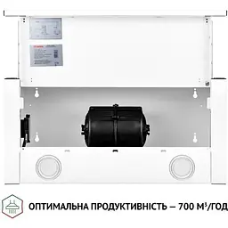 Витяжка телескопічна Perfelli TL 6212 WH 700 LED - мініатюра 6