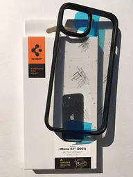 Оригінальний протиударний чохол Spigen Ultra Hybrid для iPhone 13 Matte Black ACS03523 - мініатюра 2