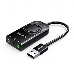Зовнішня звукова карта UGREEN CM129 чорна (40964)