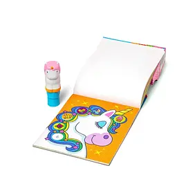 Набір з блокнотом та штампом з наліпками Melissa & Doug Sticker WOW Єдиноріг (SM93205/6074898) - мініатюра 2