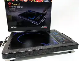 Інфрачервона плита кухонна склокерамічна варильна поверхня 2000W Domotec MS-5842 чорна - мініатюра 5