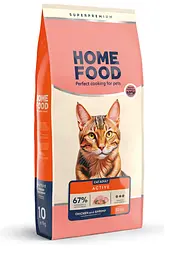 Сухий корм для котів Home Food Adult10 кг - курка та креветки