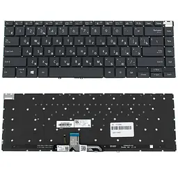Клавіатура для ноутбука ASUS (UX5400) rus чорний без фрейма підсвічування клавіш