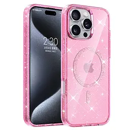 Чохол TPU Eclipse Sparkle Magnetic Fit для Apple iPhone 16 Pro Max (6.9") Pink
