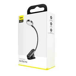 Лампа акумуляторна на прищіпці Baseus Comfort Reading Mini Clip Lamp - мініатюра 7