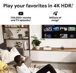 Приставка Google Chromecast with Google TV 4K white - мініатюра 4
