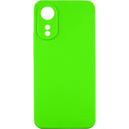 Чохол TPU GETMAN Liquid Silk Full Camera для Oppo A78 4G Салатовий / Neon Green