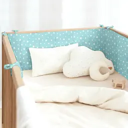Бортики в дитяче ліжечко Cosas Mint Starfalls 30 х 180 см (WeltBed_StarsfallMint) - мініатюра 2