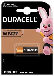 Спеціалізована лужна батарея Duracell MN27 12V, (A27/27A/V27A/8LR732), 1 шт (5260619) - мініатюра 2