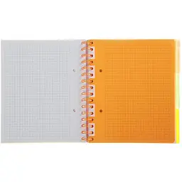Зошит на пружині Buromax Neon В5 (170x205) 120 аркушів 3 PVC розділювачі помаранчевий (BM.24359911-11) - мініатюра 3