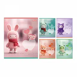 Набір зошитів 1 Вересня Kawaii Notebook лінія 12 аркушів 25 шт 768738