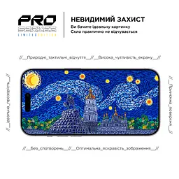 Захисне скло для Apple iPhone 14 Pro, Pro 3D LE, повноекранне 3D скло з рамкою, глянцеве, загартоване, протиударне, ультратонке, поліпшене олеофобне і гідрофобне покриття, 9H, повне проклеювання, ArmorStandart (ARM65657) - мініатюра 5