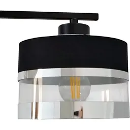 Люстра Brille з абажуром BR-273S/4 E27 BK - мініатюра 3