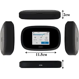 Модем 3G/4G Novatel MIFI 8000 L LTE Cat.18 з Wifi, під sim карту з акумулятором + 2 термінальні антени - мініатюра 2