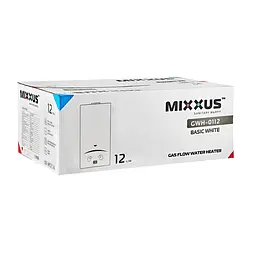 Газова колонка Mixxus GWH-0112 Basic White димохідна 12 л/хв WH0029 - мініатюра 2