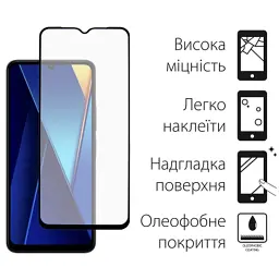 Скло захисне Dengos POCO C65 + camera module glass (DG-TGSCP-05) - мініатюра 2