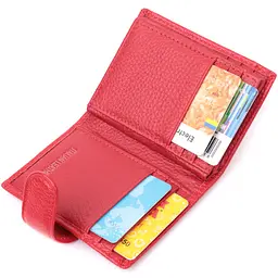 Містка візитниця з натуральної шкіри ST Leather 22470 червона - мініатюра 8