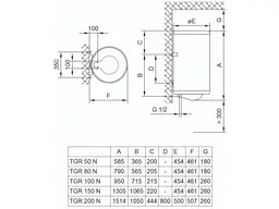 Водонагрівач (бойлер) TIKI Prime M 50V9 (700171) TGR 50 N - мініатюра 2
