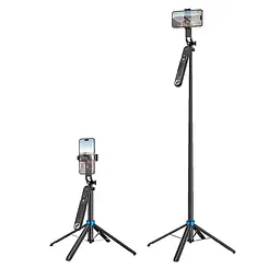 Селфі-монопод Hoco Handy aluminum alloy anti-shake live broadcast holder K22 L 1.75m, BT