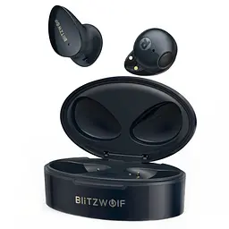 Бездротові навушники BlitzWolf BW-FPE2 TWS для Android, iPhone, iPad Чорні - мініатюра 1