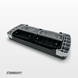 Степ-платформа EasyFit Step-B 3-ступінчаста чорно-сіра  - мініатюра 4